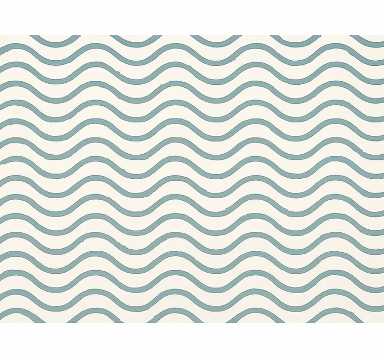 Geometrisk tapet dempet teal pikselbølger - Tenstickers