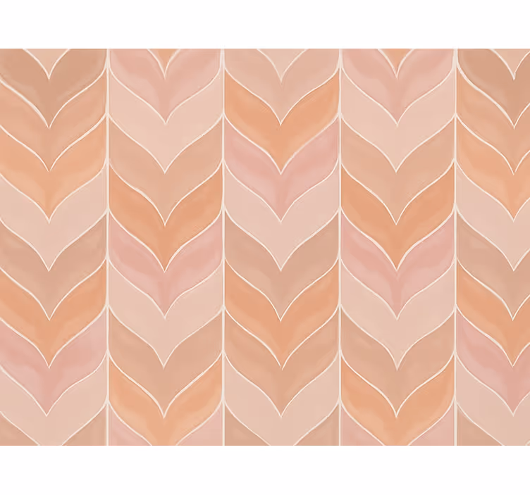 Tapet moderne dusky pink fiskebensmønster - Tenstickers