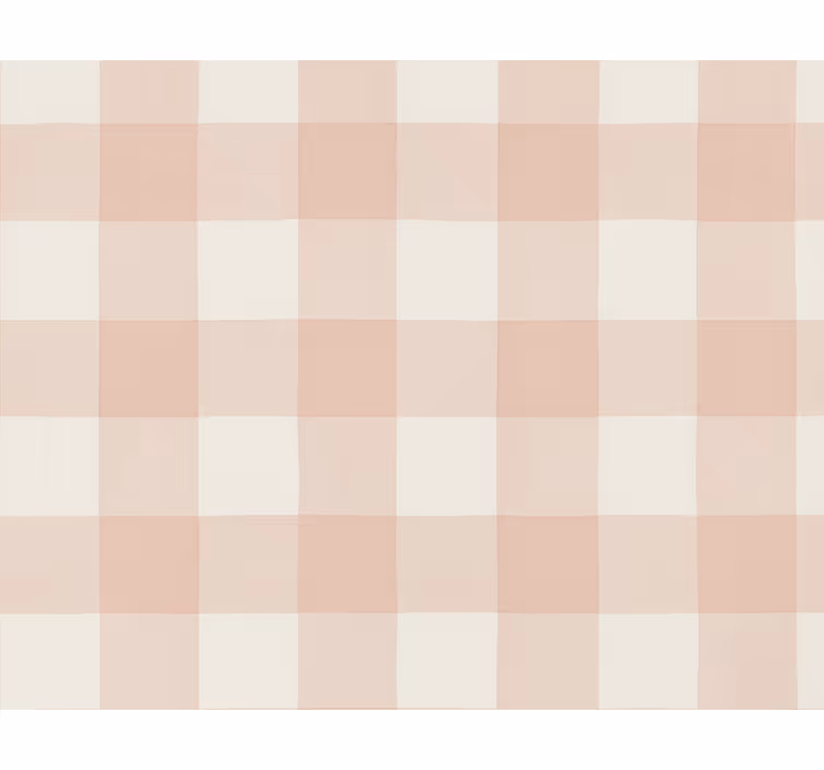 Tapet firkant støvet rosa rutet lin - Tenstickers