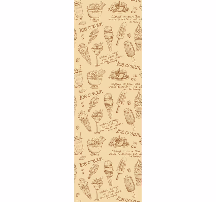 Vintage isvogn tapet rustikk - Tenstickers
