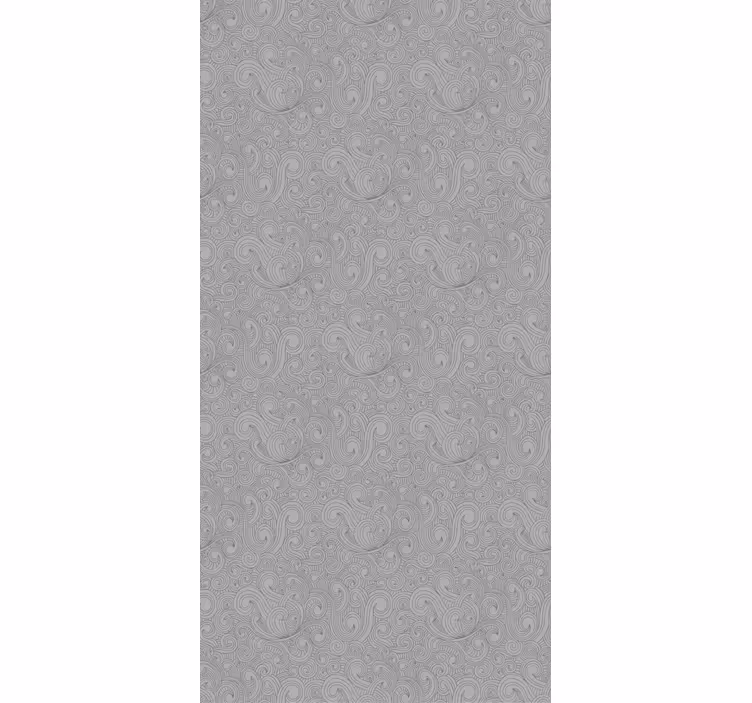 Tapet rustikk gråtoner blomsterdesign - Tenstickers