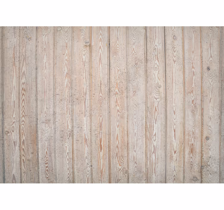 Tapet rustikk lysebrune horisontale planker - Tenstickers