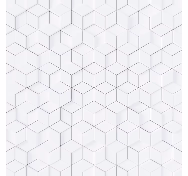 Tapet hvit geometrisk mønster - Tenstickers