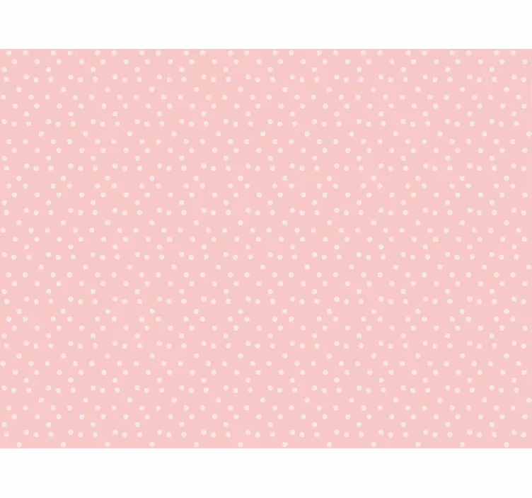 Tapet rosa myke pastellfarger med prikker - Tenstickers