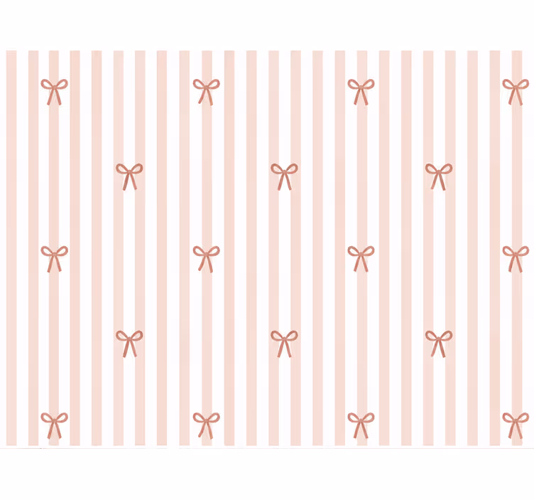 Tapet baby sløyfebåndstriper - Tenstickers