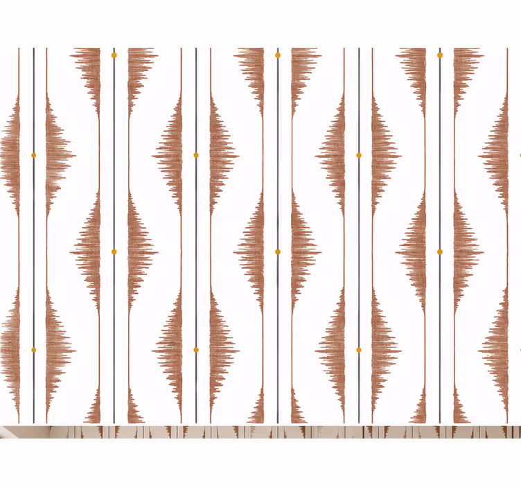 Tapet kjøkken elegante beige striper - Tenstickers