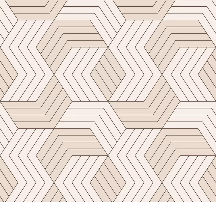 Geometrisk tapet med terninger - Tenstickers
