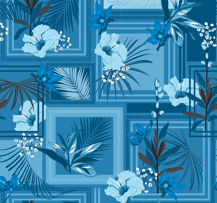 Natur tapet blomsterbad - Tenstickers