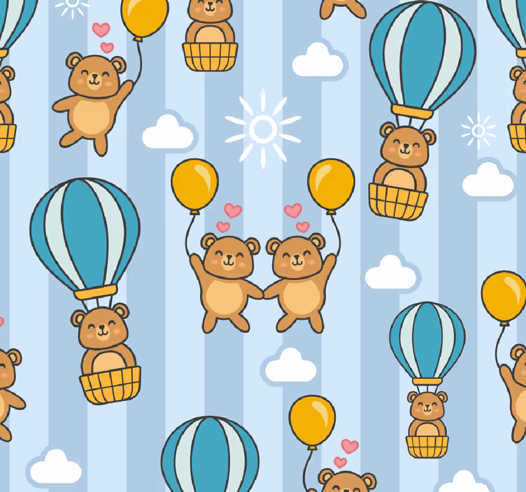 Barnebarn tapet flygende dyr for barn - Tenstickers