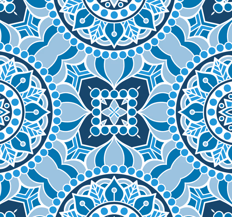 Dekorativt tapet mandala stil - Tenstickers