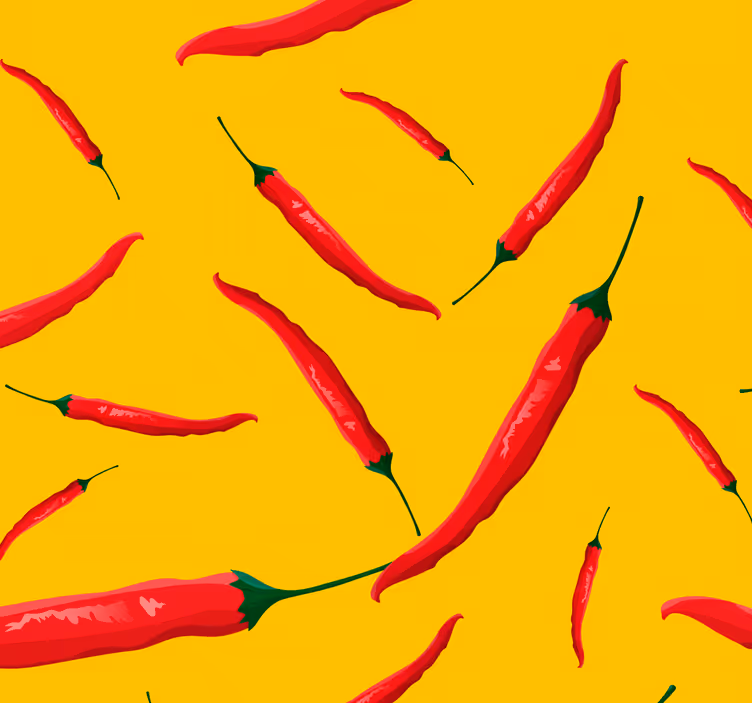 Kjøkken tapet paprika - Tenstickers