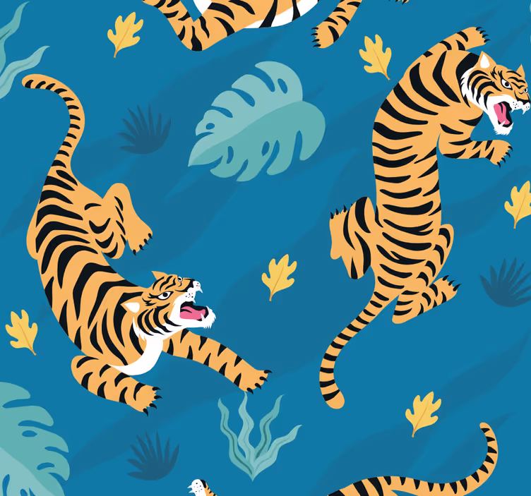 Tigre spisestue tapet - Tenstickers