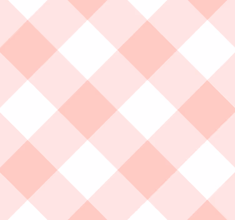 Rosa og hvitt firkantet tapet - Tenstickers