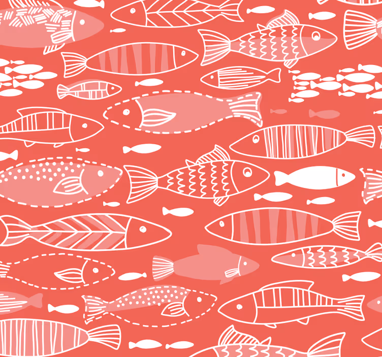 Mange fisker under havet dyretapet - Tenstickers