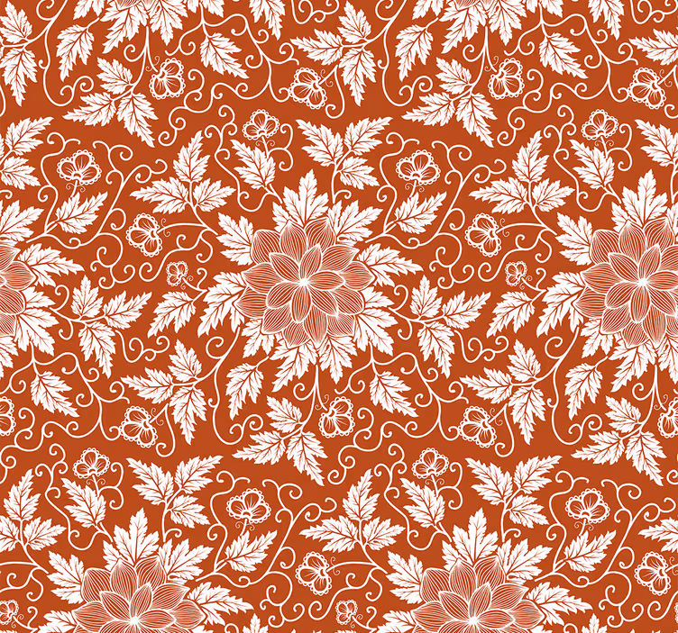Blomstrete dekorative tapeter for paisley fliser - Tenstickers