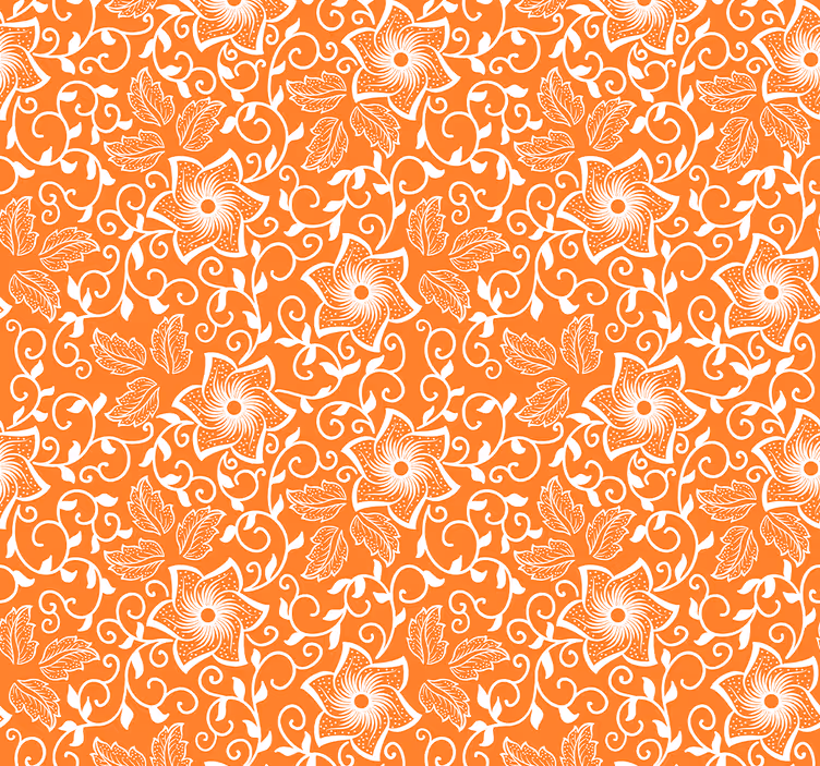 Paisley blomster dekorativt tapet - Tenstickers