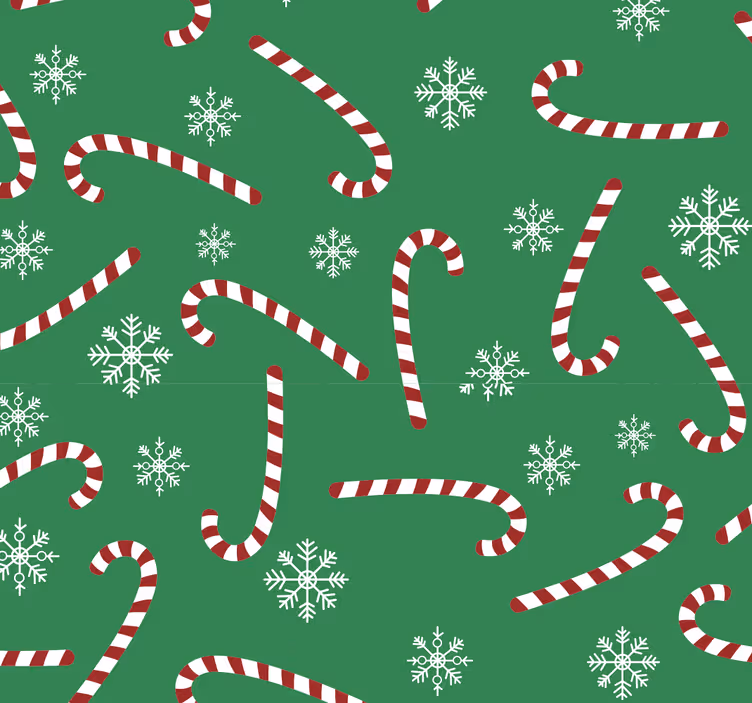 Godteri jul soverommet tapet - Tenstickers