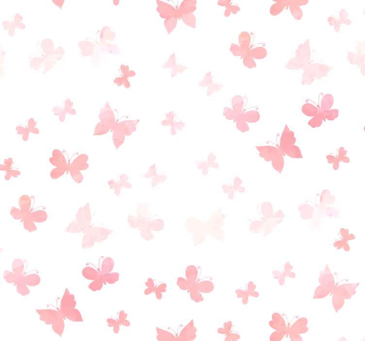Rosa sommerfugler sommerfugl tapet - Tenstickers