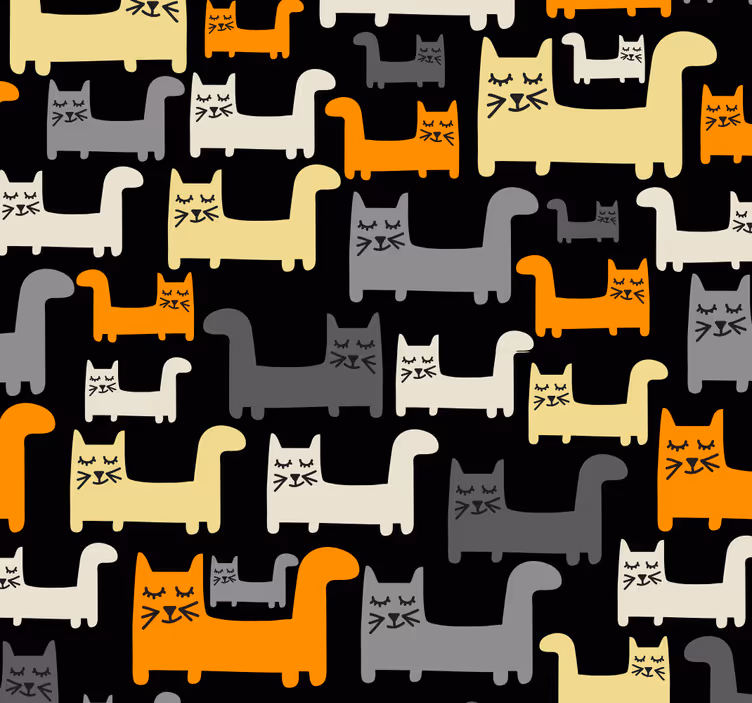 Tapet grå katter barn tapet - Tenstickers