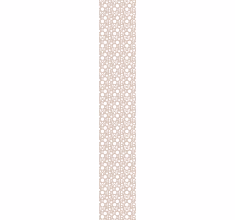 Beige blomsterblomstertapet - Tenstickers
