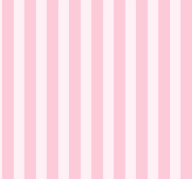 Hvite og rosa vertikale striper tapet - Tenstickers