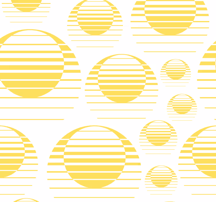 Retro sol tegne gule sirkler bakgrunn - Tenstickers