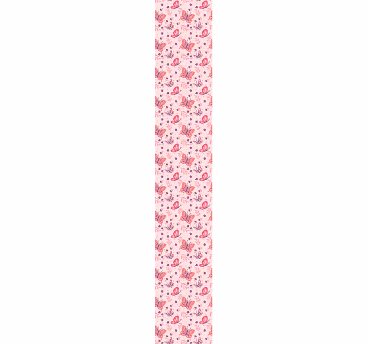 Rosa bakgrunn sommerfugl tapet - Tenstickers