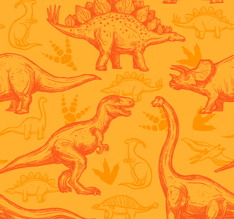 Dinosaur tegneserie dinosaur tapet - Tenstickers