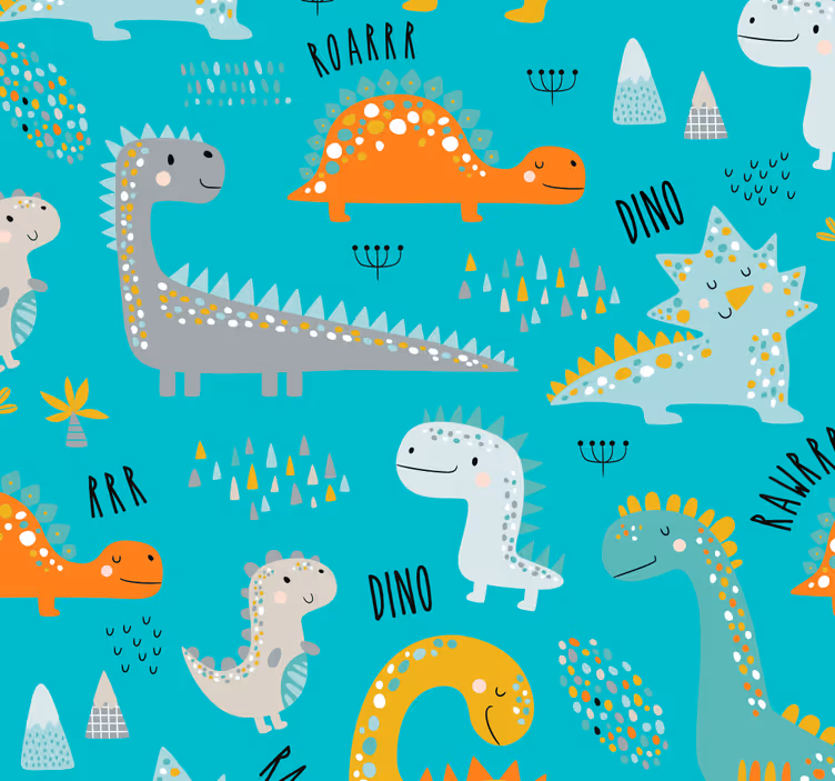 Dinosaurer med tapet av barnehage - Tenstickers