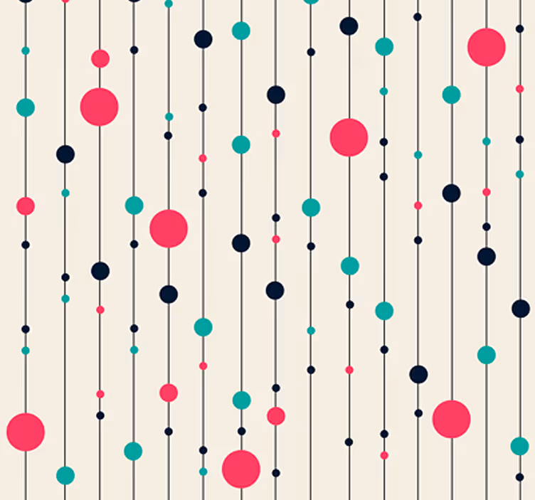 Morsomt polka dot tapet for deg! - Tenstickers