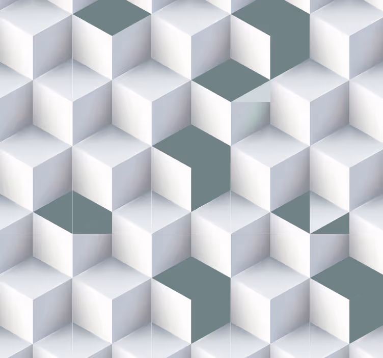 3d labyrint av kubiske rom 3d tapet - Tenstickers