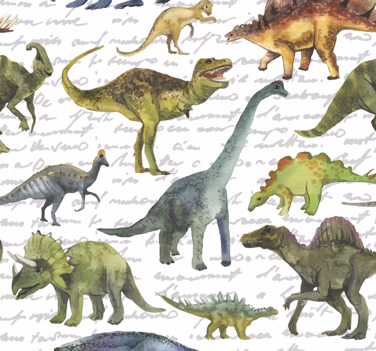 Realistisk dinosaurer barn tapet - Tenstickers