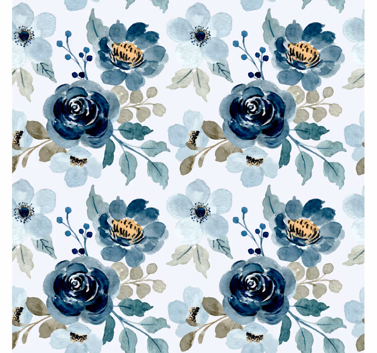 Blomsterbukettmotiv tapet blomster - Tenstickers