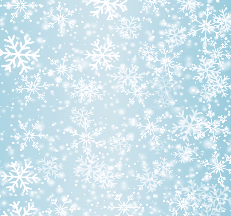 Snøfnuggmønster jul tapet - Tenstickers