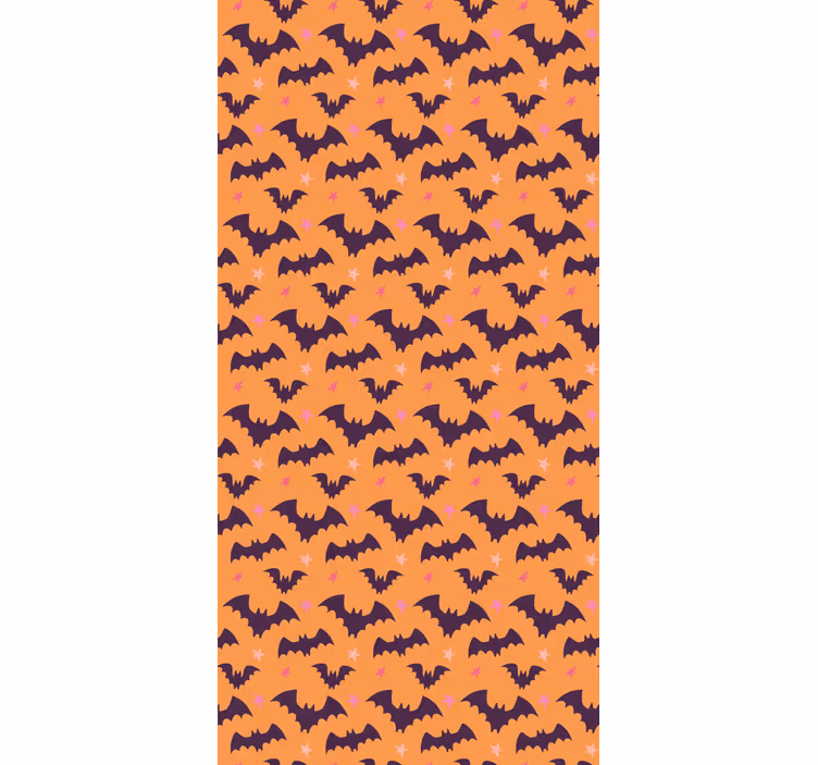 Flaggermusmønster Halloween tapet - Tenstickers