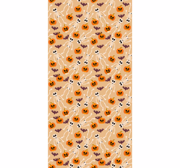 Skummelt halloween-mønster Halloween tapet - Tenstickers