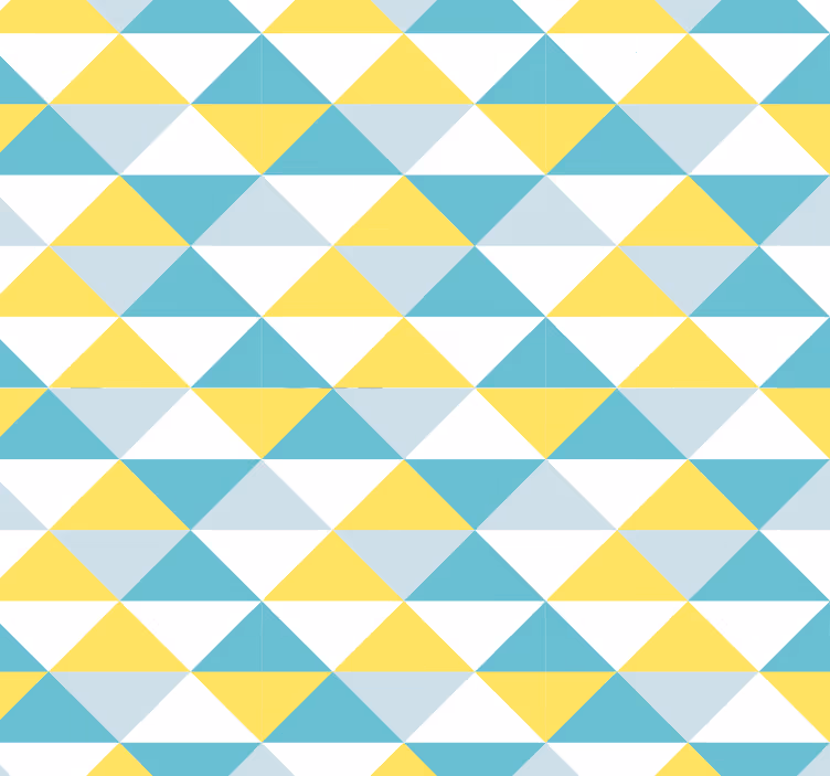Gul og blå geometrisk flisetapet - Tenstickers