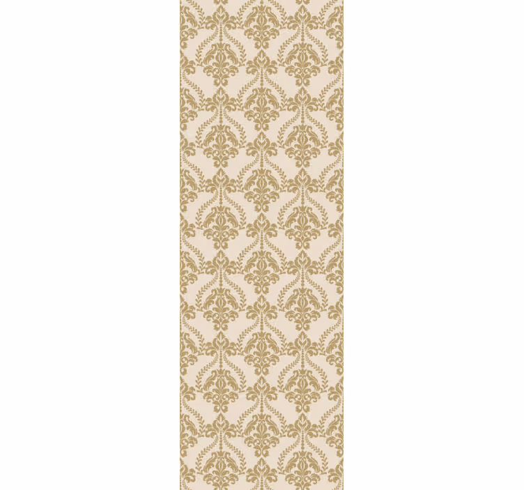 Floral beige detaljer tapet vintage - Tenstickers