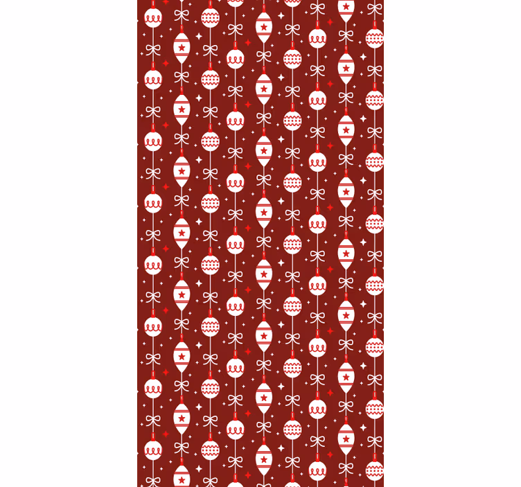 Festlig skallemotiv jul tapet - Tenstickers