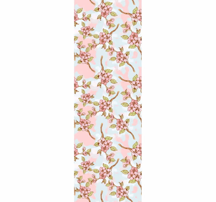 Blomstrende grener tapet blomster - Tenstickers