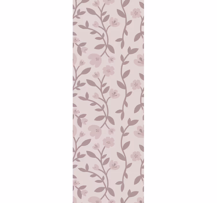 Elegante blomstersilhuetter tapet blomster - Tenstickers