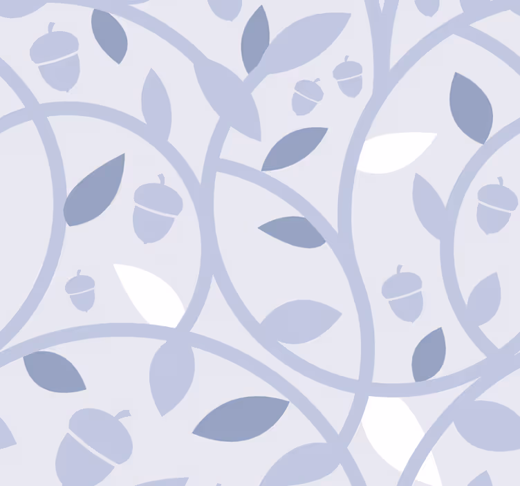 Elegant bladrikt design tapet fliser - Tenstickers