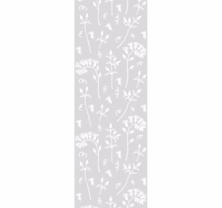 Floral botanisk tapet blomster - Tenstickers