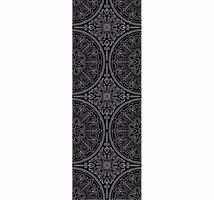 Zentangle stylet ornament blomstrende tapet - Tenstickers
