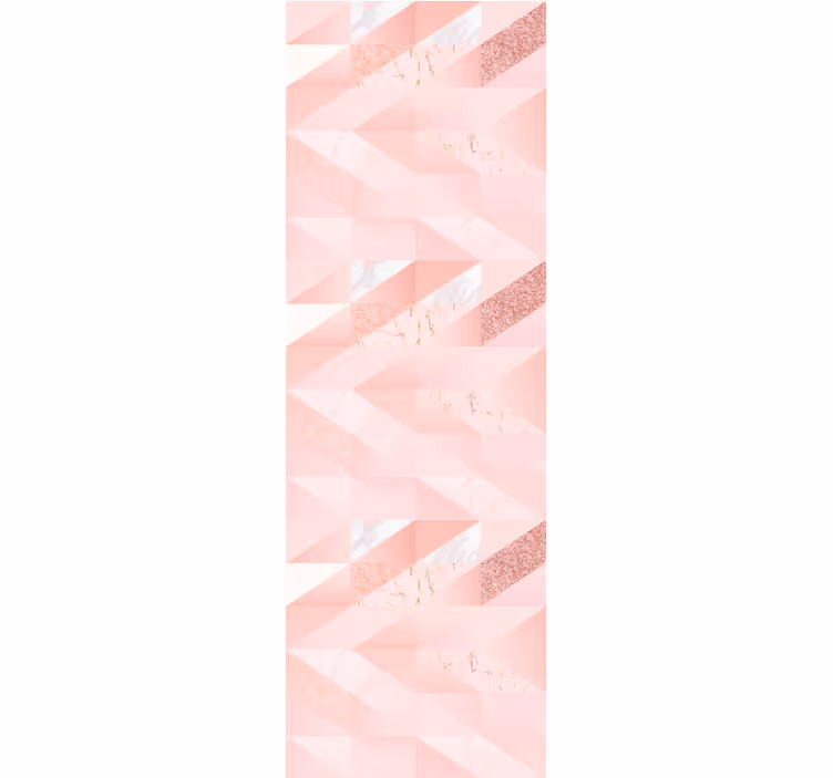 Jentete rosa geometrisk tapet - Tenstickers