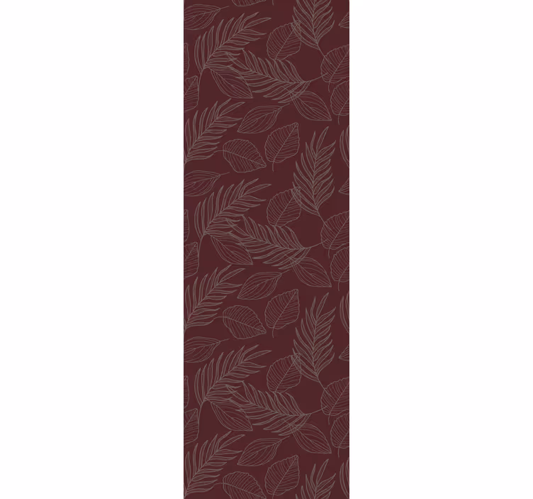 Botanisk bladdesign tapet grønne blader - Tenstickers