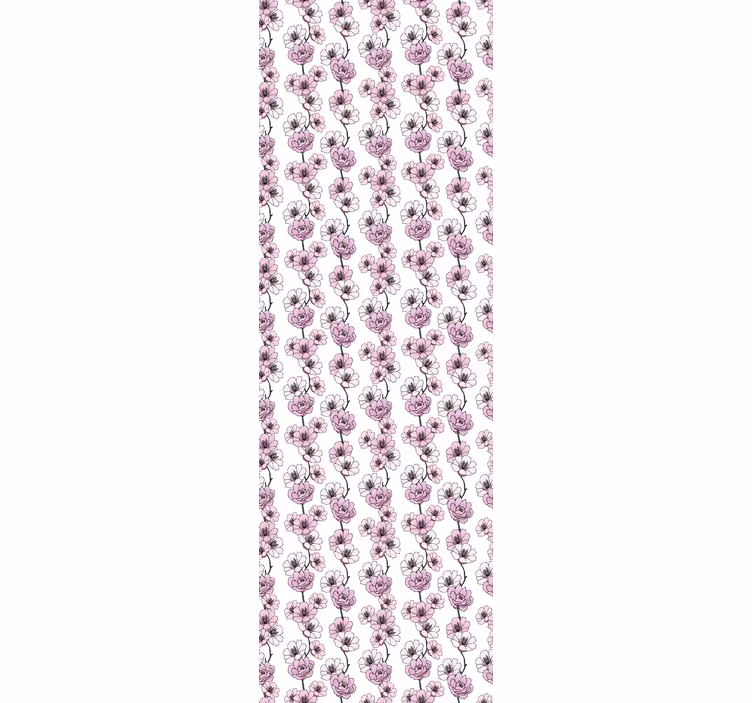 Blomsterblomster tapet blomster - Tenstickers