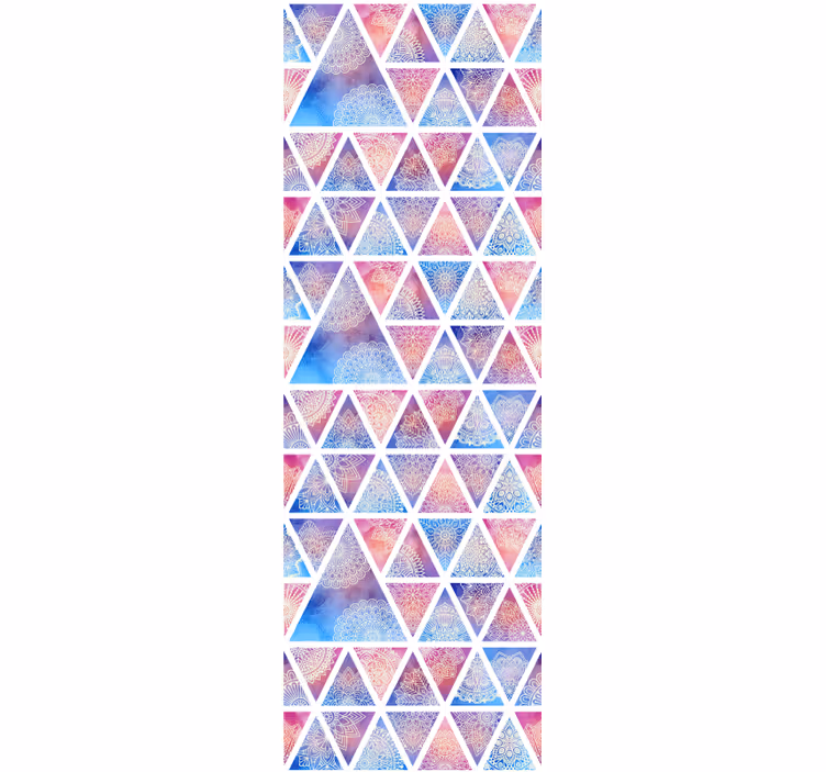 Geometrisk trekantet oppstilling tapet geometriske former - Tenstickers