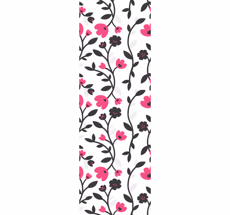 Blomstermønster tapet blomster - Tenstickers
