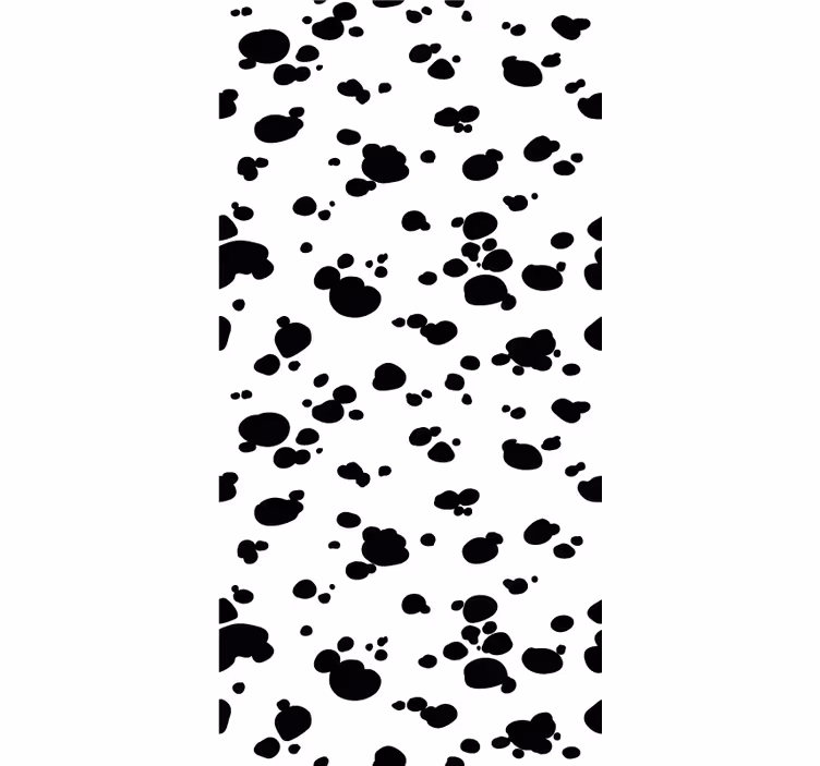 Poteavtrykksmønster hund tapet - Tenstickers